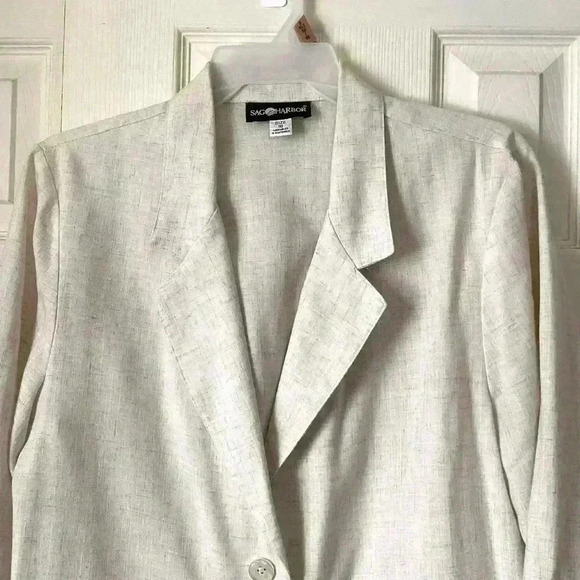 Vintage Sag Harbor Linen Blazer & Pants 18 - Picture 3 of 7